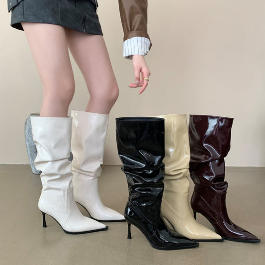 Pointed Toe Long Boots